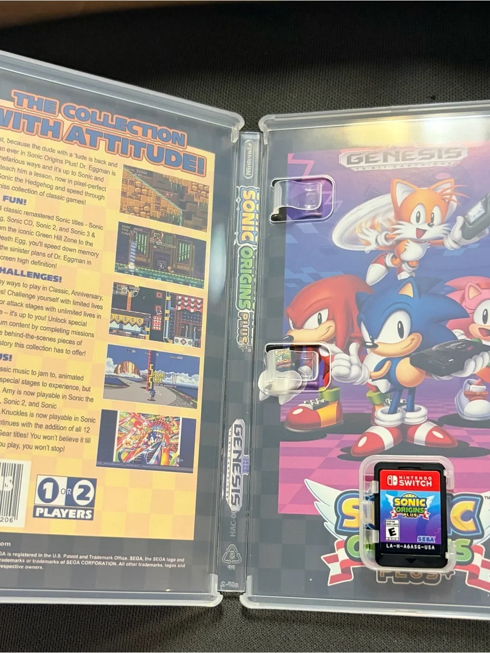 Sonic Origins Plus Nintendo Switch Like New Complete w/ Case & Inserts